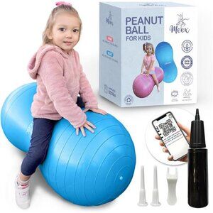 Meex Sensory Peanut Ball for Kids Therapy and Exercise - Enhance Balance, Motor